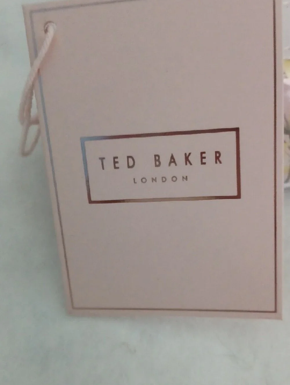 Ted Baker Pink Patent Floral Glasses Sleeve with Rose Gold Zip